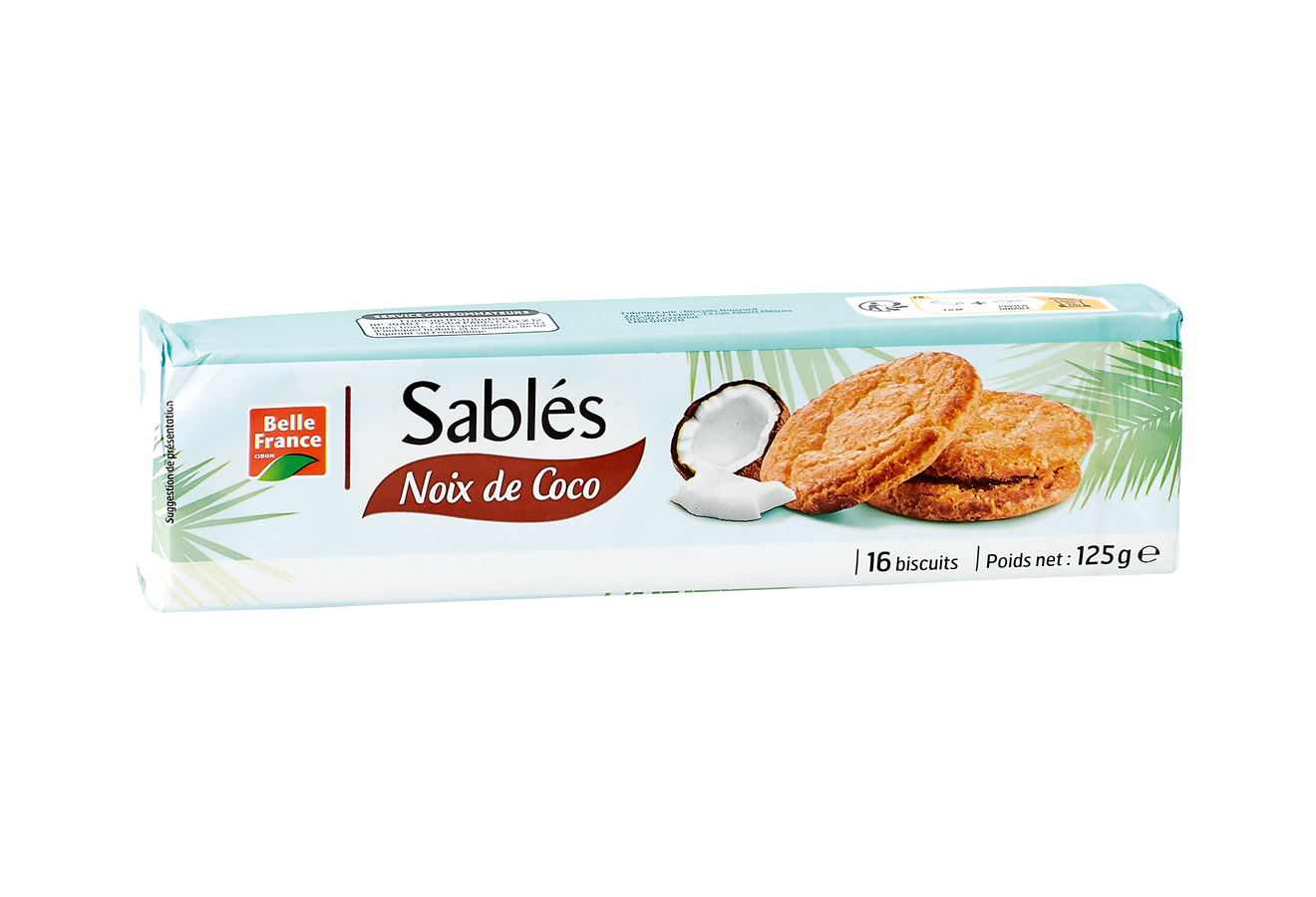 Belle france Sablés noix de coco